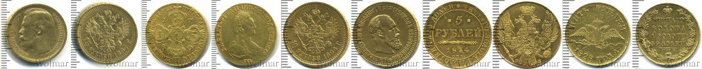 Золотые монеты России до 1917 года