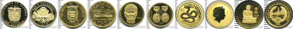 Золото, платина и др. после 1945 года
