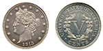 Монета 5 центов, США, 1913 год