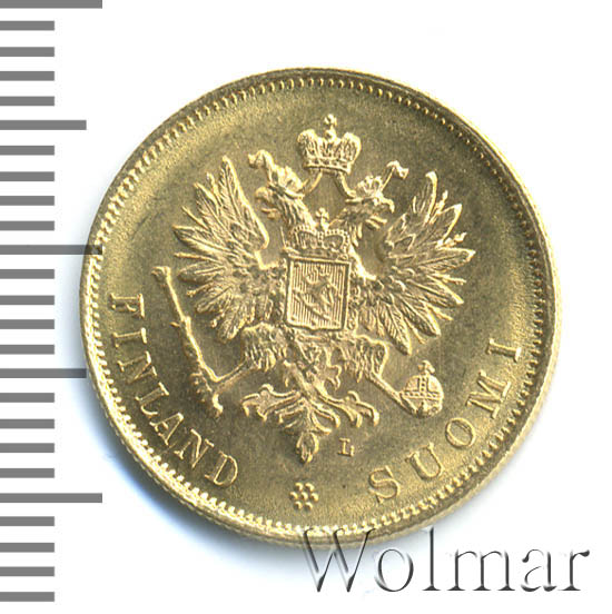 10 марок 1904 г. L. Для Финляндии (Николай II). 