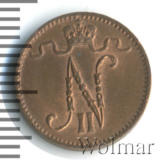 1 пенни 1914 г. Для Финляндии (Николай II) 