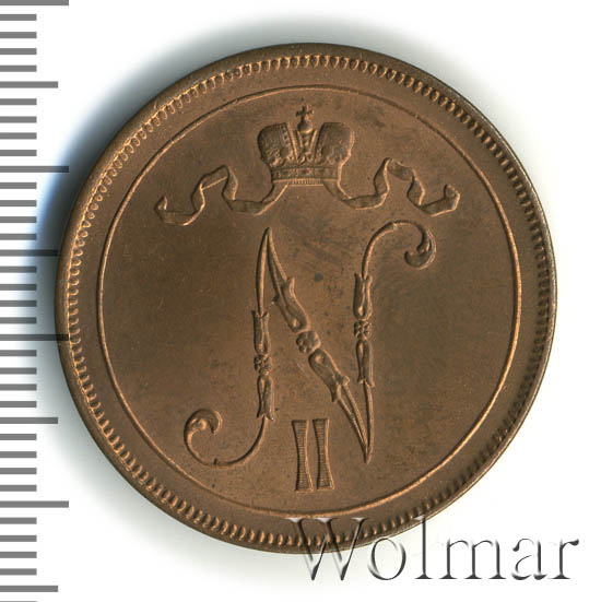 10 пенни 1913 г. Для Финляндии (Николай II). 