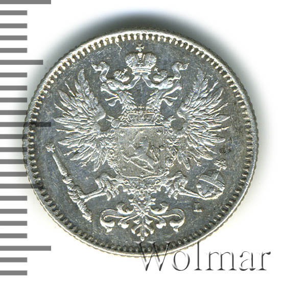 50 пенни 1892 г. L. Для Финляндии (Александр III). 