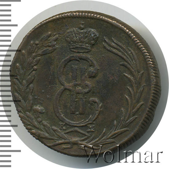 2 копейки 1772 г. КМ. Сибирская монета (Екатерина II) Тиражная монета