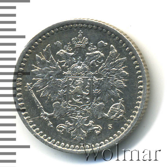 50 пенни 1865 г. S. Для Финляндии (Александр II). 