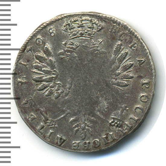 Тинф 1708 г. Для Речи Посполитой (Петр I) Тиражна монета
