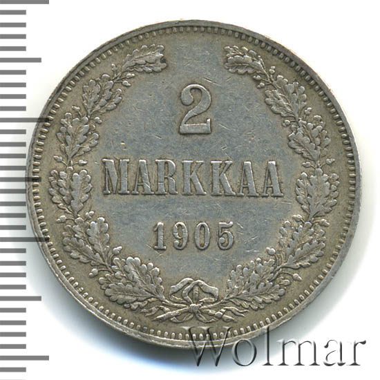 2 марки 1905 г. L. Для Финляндии (Николай II). 