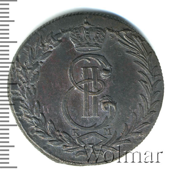 5 копеек 1771 г. КМ. Сибирская монета (Екатерина II). Тиражная монета
