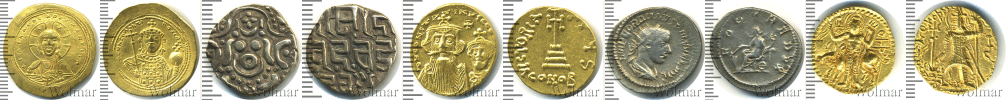 Старинные монеты России и других стран, антика, средневековье