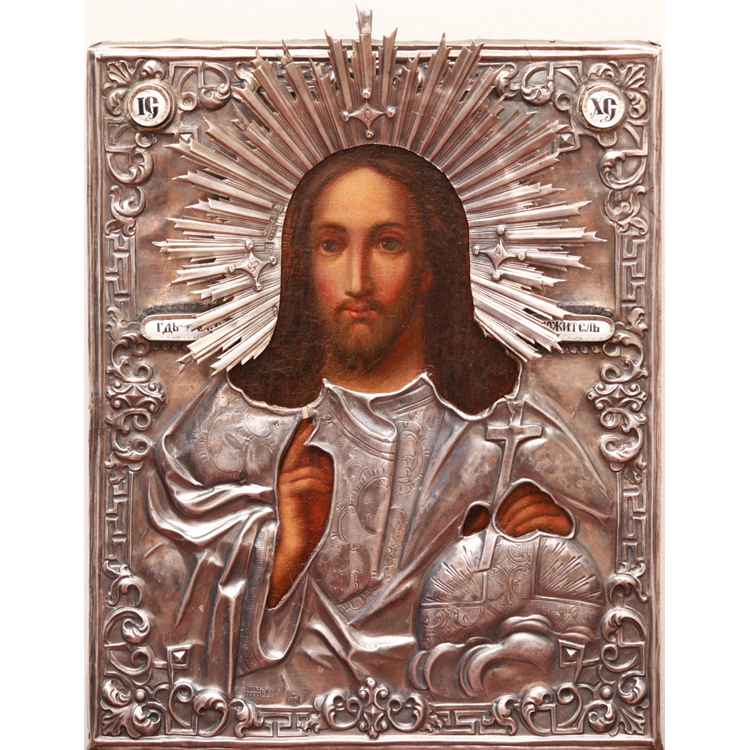 икона вседержитель в окладе. серебряный оклад на иконе господь вседержитель. икона вседержитель в окладе. старинная икона господь вседержитель в окладе. икона вседержитель в окладе.