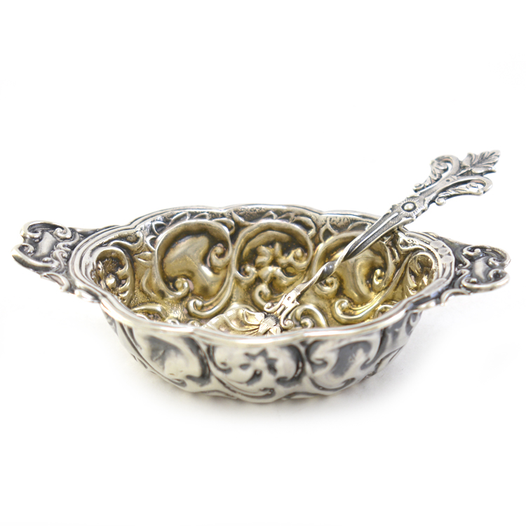 Вазочка-икорница с ложкой